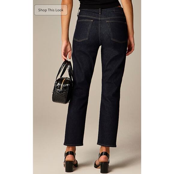 J. Crew High Rise ‘03 Super Stretch Slim‎ Jeans Dark Wash Size 32 - Picture 2 of 10